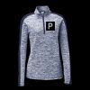 Ladies PosiCharge Electric Heather Colorblock 1/4 Zip Thumbnail