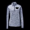 Ladies PosiCharge Electric Heather Colorblock 1/4 Zip Thumbnail