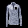 Ladies PosiCharge Electric Heather Colorblock 1/4 Zip Thumbnail