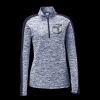 Ladies PosiCharge Electric Heather Colorblock 1/4 Zip Thumbnail