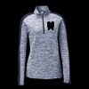 Ladies PosiCharge Electric Heather Colorblock 1/4 Zip Thumbnail