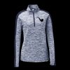 Ladies PosiCharge Electric Heather Colorblock 1/4 Zip Thumbnail