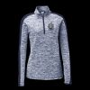 Ladies PosiCharge Electric Heather Colorblock 1/4 Zip Thumbnail