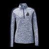 Ladies PosiCharge Electric Heather Colorblock 1/4 Zip Thumbnail
