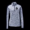 Ladies PosiCharge Electric Heather Colorblock 1/4 Zip Thumbnail