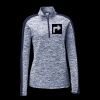 Ladies PosiCharge Electric Heather Colorblock 1/4 Zip Thumbnail