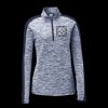 Ladies PosiCharge Electric Heather Colorblock 1/4 Zip Thumbnail