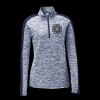 Ladies PosiCharge Electric Heather Colorblock 1/4 Zip Thumbnail