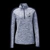 Ladies PosiCharge Electric Heather Colorblock 1/4 Zip Thumbnail