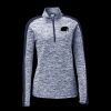 Ladies PosiCharge Electric Heather Colorblock 1/4 Zip Thumbnail