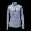 Ladies PosiCharge Electric Heather Colorblock 1/4 Zip Thumbnail