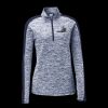 Ladies PosiCharge Electric Heather Colorblock 1/4 Zip Thumbnail