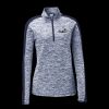 Ladies PosiCharge Electric Heather Colorblock 1/4 Zip Thumbnail