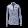 Ladies PosiCharge Electric Heather Colorblock 1/4 Zip Thumbnail