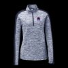 Ladies PosiCharge Electric Heather Colorblock 1/4 Zip Thumbnail
