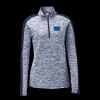 Ladies PosiCharge Electric Heather Colorblock 1/4 Zip Thumbnail