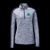 Ladies PosiCharge Electric Heather Colorblock 1/4 Zip Thumbnail