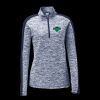 Ladies PosiCharge Electric Heather Colorblock 1/4 Zip Thumbnail