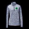 Ladies PosiCharge Electric Heather Colorblock 1/4 Zip Thumbnail