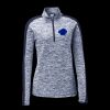 Ladies PosiCharge Electric Heather Colorblock 1/4 Zip Thumbnail