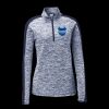 Ladies PosiCharge Electric Heather Colorblock 1/4 Zip Thumbnail