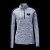 Ladies PosiCharge Electric Heather Colorblock 1/4 Zip Thumbnail
