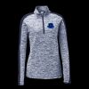 Ladies PosiCharge Electric Heather Colorblock 1/4 Zip Thumbnail