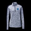 Ladies PosiCharge Electric Heather Colorblock 1/4 Zip Thumbnail