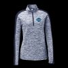 Ladies PosiCharge Electric Heather Colorblock 1/4 Zip Thumbnail
