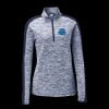 Ladies PosiCharge Electric Heather Colorblock 1/4 Zip Thumbnail