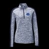 Ladies PosiCharge Electric Heather Colorblock 1/4 Zip Thumbnail