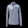 Ladies PosiCharge Electric Heather Colorblock 1/4 Zip Thumbnail