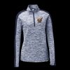 Ladies PosiCharge Electric Heather Colorblock 1/4 Zip Thumbnail