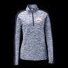 Ladies PosiCharge Electric Heather Colorblock 1/4 Zip Thumbnail