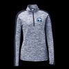 Ladies PosiCharge Electric Heather Colorblock 1/4 Zip Thumbnail