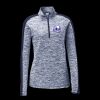 Ladies PosiCharge Electric Heather Colorblock 1/4 Zip Thumbnail
