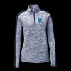 Ladies PosiCharge Electric Heather Colorblock 1/4 Zip Thumbnail