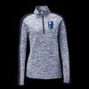 Ladies PosiCharge Electric Heather Colorblock 1/4 Zip Thumbnail