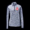 Ladies PosiCharge Electric Heather Colorblock 1/4 Zip Thumbnail
