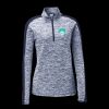 Ladies PosiCharge Electric Heather Colorblock 1/4 Zip Thumbnail