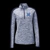 Ladies PosiCharge Electric Heather Colorblock 1/4 Zip Thumbnail