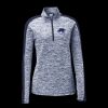 Ladies PosiCharge Electric Heather Colorblock 1/4 Zip Thumbnail