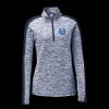 Ladies PosiCharge Electric Heather Colorblock 1/4 Zip Thumbnail