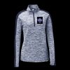 Ladies PosiCharge Electric Heather Colorblock 1/4 Zip Thumbnail