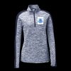 Ladies PosiCharge Electric Heather Colorblock 1/4 Zip Thumbnail