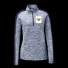 Ladies PosiCharge Electric Heather Colorblock 1/4 Zip Thumbnail