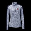 Ladies PosiCharge Electric Heather Colorblock 1/4 Zip Thumbnail