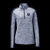 Ladies PosiCharge Electric Heather Colorblock 1/4 Zip Thumbnail