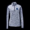 Ladies PosiCharge Electric Heather Colorblock 1/4 Zip Thumbnail