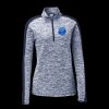 Ladies PosiCharge Electric Heather Colorblock 1/4 Zip Thumbnail
